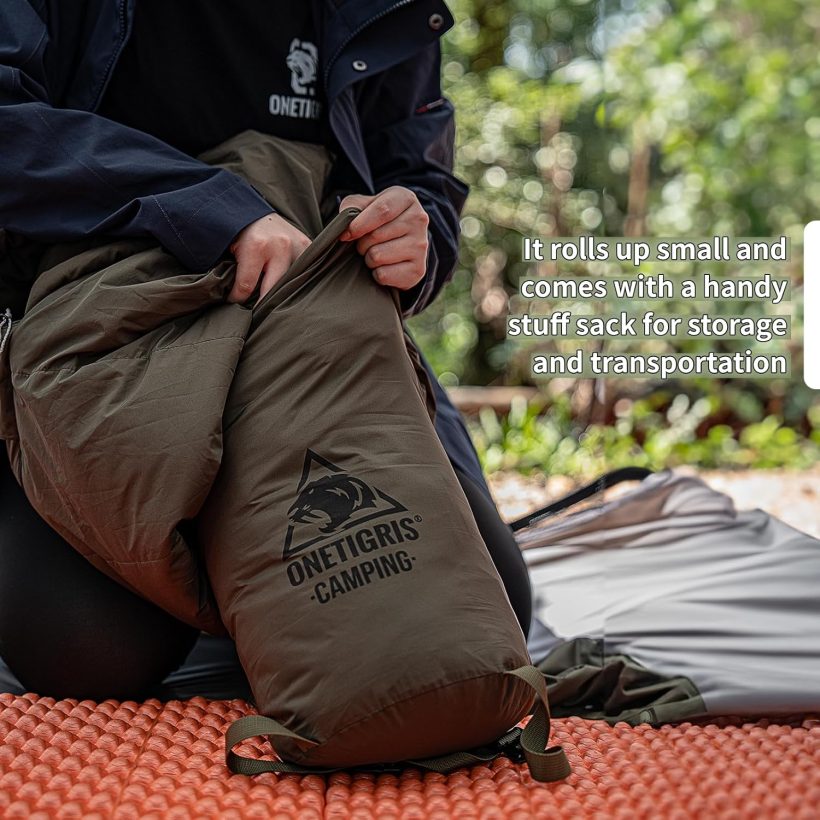OneTigris Bushcrafter’s Sleeping Bags, Mummy Sleeping Bag for Camping Hiking Backpacking, Survival Gear - Image 2